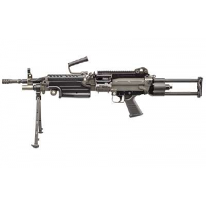 FN M249S PARA, 5.56mm, 16.1 Barrel, 1- 30rd Magazine & 1- 200rd Belt, Bipod, Adjustable Stock, Black, Rifle