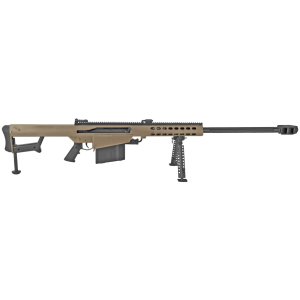 Barrett M82A1, .50BMG, 29 Fluted Barrel, 1- 10rd Magazine, FDE, Rifle
