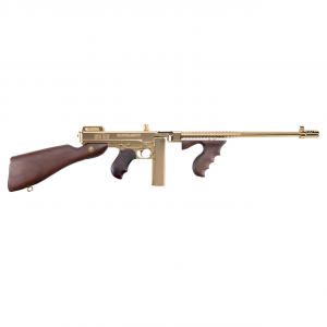 Auto Ordnance Thompson 1927A-1 Deluxe Carbine, .45acp, 16.5 Barrel, 1 Drum & 1 Stick Mag, Titanium Gold, Rifle