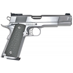 Rock River Arms PS2400 PS2400 Limited Match 45 ACP 7+1, 5 Stainless National Match Barrel, Brushed Chrome Serrated Steel Slide & Frame w/Beavertail, Black G10 Grip, Ambidextrous