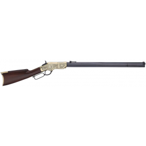 Henry The New Original Henry Deluxe Engraved Anniversary Edition .44-40WCF,  24.5 Octagon Blued Barrel, 13+1 Capacity, Brass Receiver, Rosewood Stock, Rifle