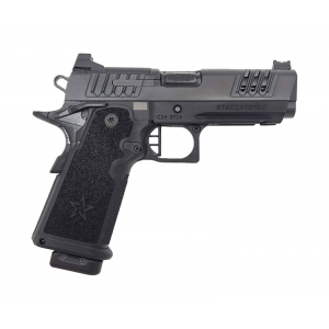 Staccato 2011 C, 9mm, 4.0 Barrel, 2 Magazines, Full Size Grip, Optics Ready, DLC Slide & Barrel, X Serrations, Flat Trigger, Pistol