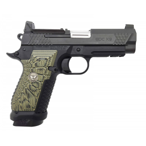 Wilson Combat EDC X9 Lightrail Frame 9mm 4 Dirty Olive Grips Optic Ready Pistol