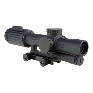 Trijicon 1600003 VCOG  1-6x 24mm Obj 95-15.9 ft @ 100 yds FOV Black Finish Horseshoe Dot/Crosshair 223 77 Grain Ballistic Red