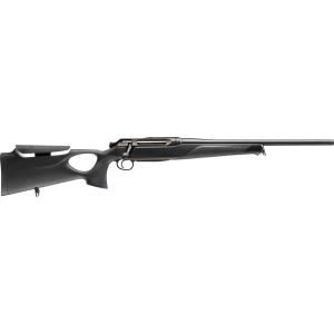 Sauer 80117654 505 Synchro XT Full Size 6.5 PRC 3+1 22 Titanium Gray Threaded Barrel, Saddle Mount Steel Receiver, Black Thumbhole w/Adj Comb Synthetic Stock