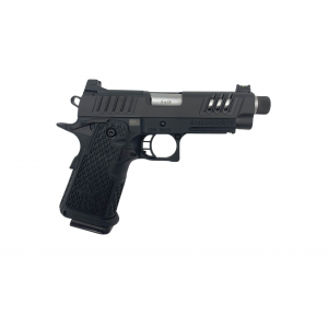Staccato 2011 C2, 9mm, 4.5 Stainless Threaded Barrel, 2- 16rd Magazines, AL Frame, DLC Slide, ODS Grips, X Serrations, Optics Ready, Pistol