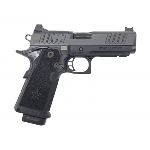 Staccato 2011 C, 9mm, 4.0 Barrel, 2 Magazines, Full Size Grip, Optics Ready, DLC Slide & Barrel, Curved Trigger, Pistol