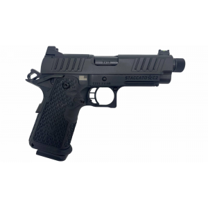 Staccato 2011 C2, 9mm, 4.5 Threaded Barrel, 2 Magazines, AL Frame, Optics Ready, DLC Slide & Barrel, ODS Grips, Pistol