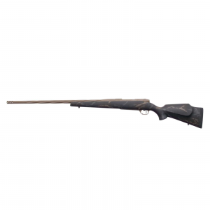 Weatherby MAM05N65CMR6B Mark V Accumark LTD 6.5 Creedmoor 4+1 22 Black w/Gray and Brown Accents Fixed Monte Carlo Stock Burnt Bronze Cerakote Right Hand
