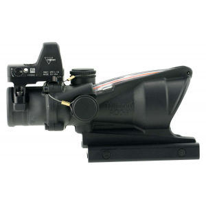 Trijicon 100550 ACOG  with RMR Type2 4x 32mm Obj 36.80 ft @ 100 yds FOV Matte Black Finish Dual Illuminated Red Crosshair 223 Ballistic