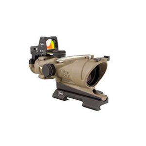Trijicon 100554 ACOG  4x 32mm Obj 36.80 ft @ 100 yds FOV Flat Dark Earth Finish Illuminated Green Crosshair 223