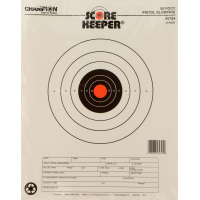 Champion Targets 45724 Scorekeeper 50ft Pistol Slowfire Bullseye Hanging Paper Target 11 x 16 12 Per Pack