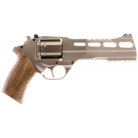 Chiappa Firearms 340224 Rhino 60DS 357 Mag 6 6 Round Nickel Plated Walnut Grip