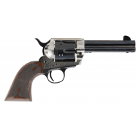 Cimarron PP410LSFW Frontier Pre-War 1896-1940 45 Colt (LC) 6 Round 4.75 Blued Old Silver Engraved Checkered Walnut Grip