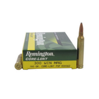 Remington Ammunition Core-Lokt 300 Win Mag 180GR Pointed Soft Point 20rds