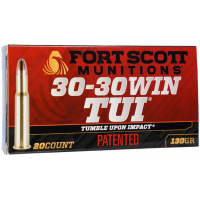 Fort Scott Munitions 30-30 WIN 130 gr Tumble Upon Impact (TUI) 20rd Box