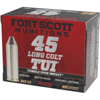 Fort Scott Munitions 45 Long Colt 225 gr Tumble Upon Impact (TUI) 20rd Box