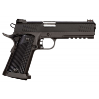 Rock Island Tac Ultra FS High Capacity, 45 ACP, 5, 14+1, Black Parkerized, Black G10 Grip, Pistol