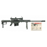 Barrett M107A1 50BMG International Military Contract Overrun 10rd Rifle w/ Leupold Mark 5 HD 5-25 Scope, Gen II HIR Cerakote Black