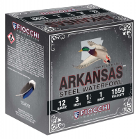 Fiocchi 203ST3 Arkansas Steel 20 Gauge 3 7/8 oz 3 Shot Shotgun Ammunition 25rd BOX