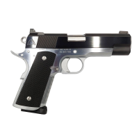 Alchemy Custom Weaponry Prime Elite Compact 1911, 9mm, 4.25 Barrel, 2- 9rd Magazines, Black/Chrome, Pistol