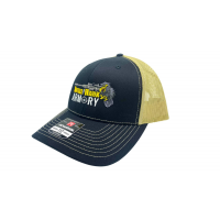 BattleHawk Armory Richardson 112 Snapback Trucker Hat- Black/Vegas Gold