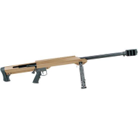 Barrett 14032 M99  50 BMG 29 1 Flat Dark Earth Cerakote Fixed w/Sorbothane Recoil Pad Stock Black Polymer Grip