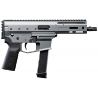 Angstadt Arms MDP-9 9mm 5.85 27+1 Black Melonite Threaded Barrel M-LOK Tactical Gray Cerakote Aluminum Pistol