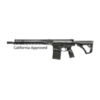 Daniel Defense 0215707258055 DD5 V3 *CA Compliant 7.62x51mm NATO 16 10+1 Black Hard Coat Anodized Black Phosphate 6 Position w/SoftTouch Overmolding Stock Black Polymer Grip