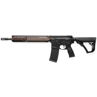 Daniel Defense 0208806027055 DDM4 M4A1 *CA Compliant 5.56x45mm NATO 14 10+1 Black Hard Coat Anodized 6 Position w/SoftTouch Overmolding Stock with Flat Dark Earth Handguard