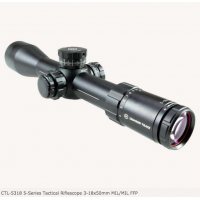 Crimson Trace CTL5318 5-Series Tactical 3-18x 50mm Obj 33.2 ft @ 100 yds FOV 34mm Tube Black Anodized Finish Illuminated MR1-MIL