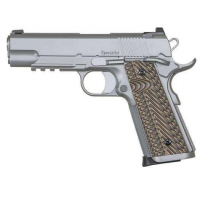 Dan Wesson 01809 Specialist Commander 45 ACP 4.25 8+1 Stainless Steel Black/Brown G10 Grip