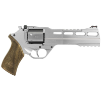 Chiappa Firearms CF340249 Rhino 60SAR *CA Compliant 357 Mag 6 6 Round Nickel Plated Walnut Grip