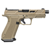 Shadow Systems XR920 Elite 9mm 17+1 5 Black Nitride Match/Spiral Fluted Threaded Barrel Optic Cut/Serrated FDE Pistol