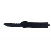 Microtech 144-1CT-DSH Combat Troodon Delta T/E Frag Shadow Standard, Fluted DLC Blade OTF Automatic Knife