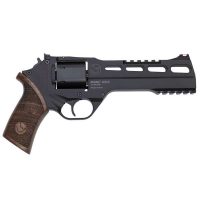 Chiappa Firearms 340221 Rhino 60DS 357 Mag 6rd 6 Black Anodized Aluminum Frame Blued Cylinder Walnut Grip