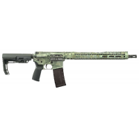 Black Rain Ordnance Spec15 5.56x45mm NATO 16 30+1, Jungle Camo Cerakote, Black MFT Minimalist Stock & Grip