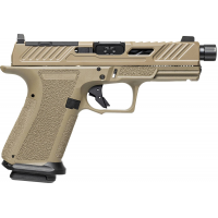 Shadow Systems MR920 Elite Compact 4 Black Nitride Match/Spiral/Fluted Threaded 15+1 FDE Optic Cut Pistol