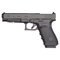 Glock UG4130101MOS G41 Gen4 MOS 45 ACP 5.31 10+1 Black Steel Slide Black Interchangeable Backstrap Grip Adj Sights