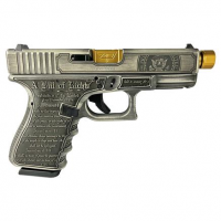 GLOCK G19 GEN3 9MM 4 2/15RD AUST TRUMP 2024 CSD ENGRAVED w/ GOLD BARREL PISTOL