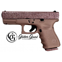 GLOCK 23 40SW ROSE GOLD GLITTER GUNZ