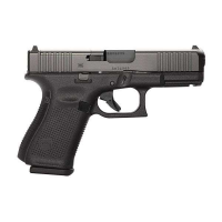 Glock PA235S203MOS G23 Gen5 Compact MOS 40 S&W 4.02 12+1 Black nDLC Steel w/Front Serrations Slide Black Rough Texture Interchangeable Backstraps Grip Fixed Sights