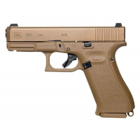 Glock UX1950701 G19X Crossover 9mm Luger 4.02 10+1 Bronze Nitron Coyote Interchangeable Backstrap Grip Glock Night Sights