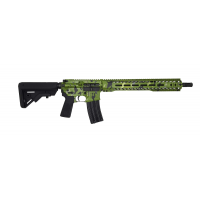 Radical Firearms SOCOM, 5.56 NATO, 16 Barrel, 1- 30 Round Magazine, MHR Rail, Green w/ Black Camo, Rifle