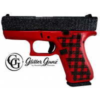 GLOCK 43X 9MM BUFFALO PLAID GLITTER GUNZ