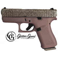 GLOCK 43X 9MM CHAMPAGNE GLITTER GUNZ