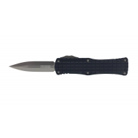 Microtech 702-10FRS Hera D/E Frag Stonewash Standard, Black Handle & Silver Blade OTF Automatic Knife