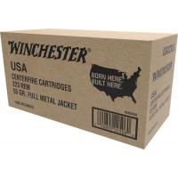 Winchester Ammo W2231000 USA  223 Rem 55 gr Full Metal Jacket (FMJ) 1000 Bx/ (Value Pack)