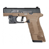 Diamondback DB0301P061 DBAM29 Sub-Compact 9mm Luger 3.50 17+1 Flat Dark Earth Black Nitride Stainless Steel Slide Black Polymer Grip with Viridian Laser & Holster