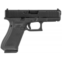 Glock PA455S201MOS G45 Gen5 Compact MOS 9mm Luger 4.02 10+1 Black nDLC Steel w/Front Serrations Slide Black Rough Texture Interchangeable Backstraps Grip Fixed Sights